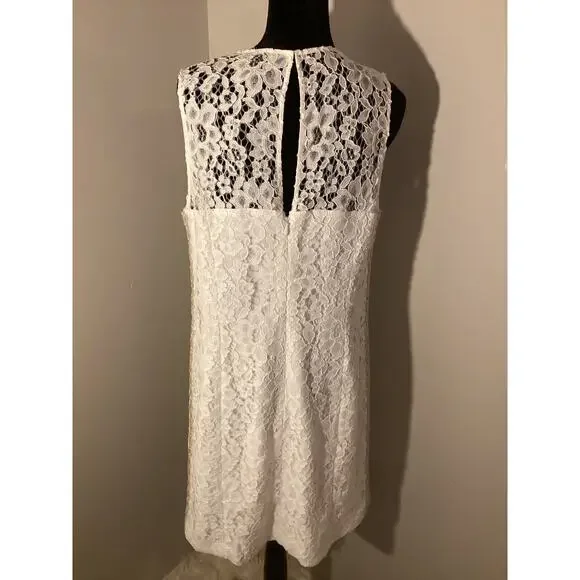 Lilly Pulitzer Mila feminine white lace dress 14 - Picture 4 of 7